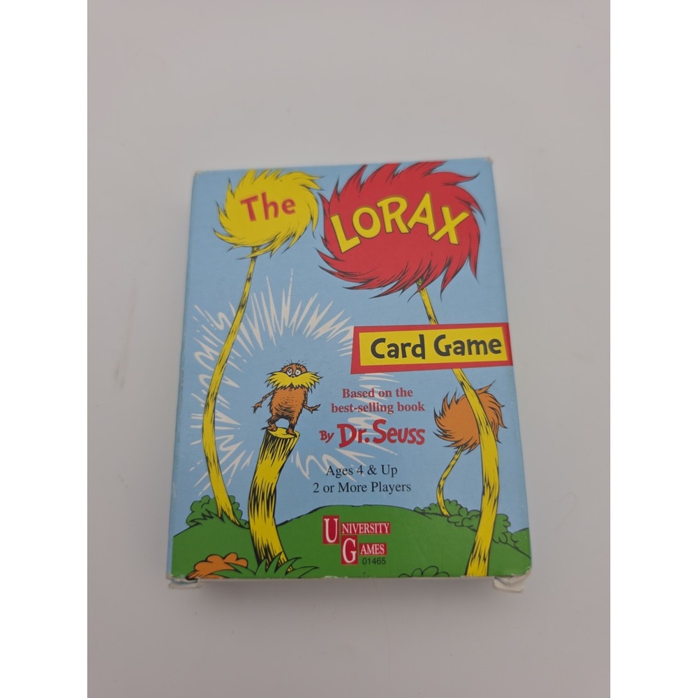 The lorax card game 2001 dr. seuss university games vintage kids age 4+